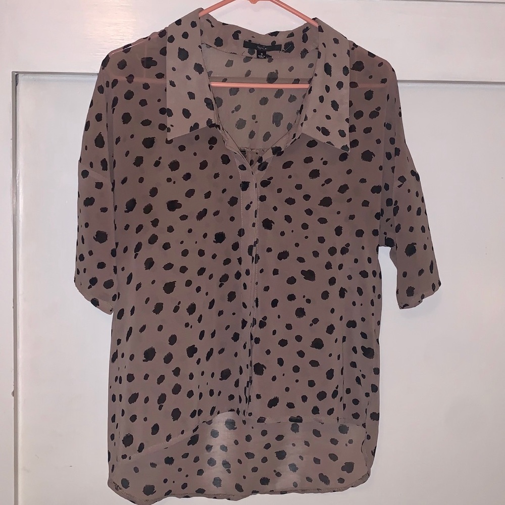 Cheetah Print Blouse